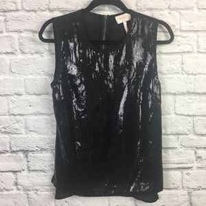 LAST CALL!! Laundry by Shelli Segal Black Sequin Tank